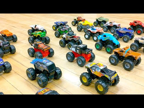 MONSTER JAM BOWLING BONANZA | GRAVE DIGGER | SCOOBY DOO | HOT WHEELS REV TREDZ | MONSTER TRUCKS