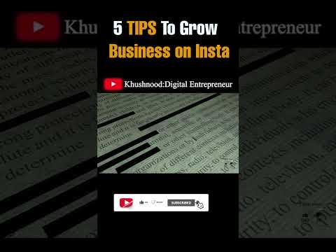 5 tips to grow business on instagram #trending #viral #youtubeshorts