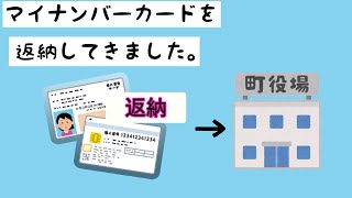 私、マイナンバーカードを返納してきました。