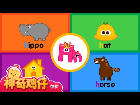 自然拼讀法 H! D~H | 神奇鸡仔与英语 | 卡通動畫 | Como Kids TV