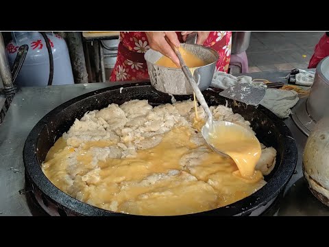 Amazing Giant Vegetable Omelet  pancake Making   /巨大古早味蛋餅製作-Taiwan Street Food