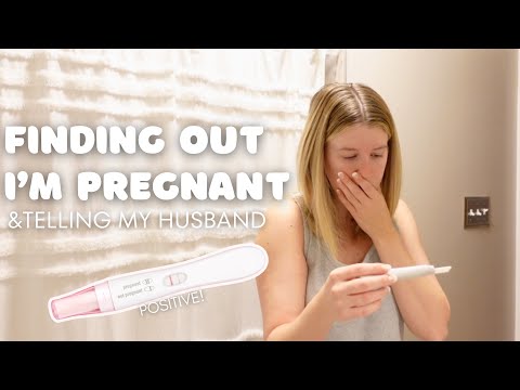 FINDING OUT I'M PREGNANT & surprising my husband! 🤰🏼🤍