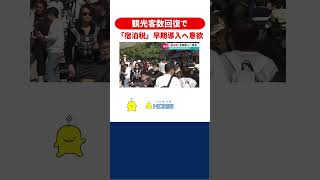 湯崎知事「宿泊税」早期導入へ意欲｜混雑緩和対策など観光振興に活用する考え #宿泊税  #ピタニュー#shorts