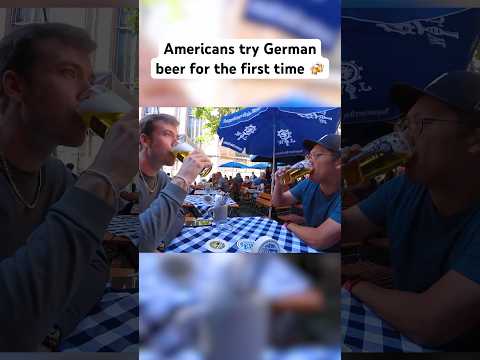 AMERICANS TRY GERMAN BEER!🍺