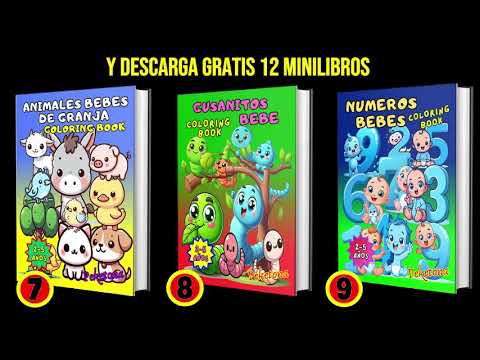 Mi Gran Libro de Animales Bebés Para Colorear y Aprender!