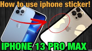 How to use apple sticker / Unboxing iphone 13 pro max | tamang pagamit ng iphone sticker