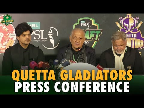 Quetta Gladiators Press Conference | HBL PSL Player Draft 2025 | PCB