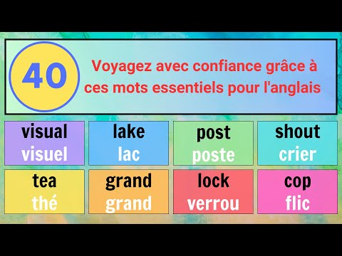 (40) Les mots en anglais pour s'exprimer lors de voyages et d'expériences internationales