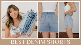 Best Denim Shorts For Summer! AGOLDE, Madewell, Abercrombie & Fitch | Try-on comparison and review