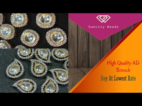 Jewellery Making Brooch || At Cheapest Price || Shop Online || Suncity Beads || Wholesale  In Mumbai