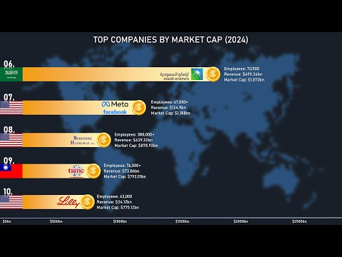 Top 10 Companies By Market Cap (2024)