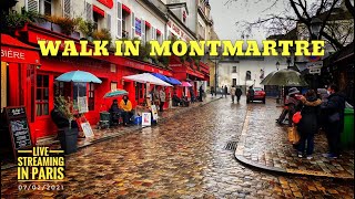 🇫🇷 “WALK IN PARIS (MONTMARTRE)” LIVE STREAMING IN PARIS (EDIT VERSION) 07/02/2021