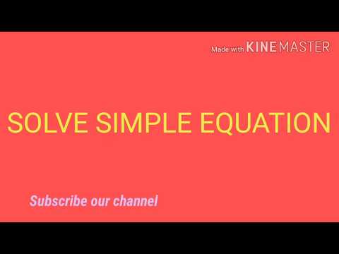 Solve a simple Equation 2x+5=17 | Equation| Simplify | Math | Mathematics | Ecomaths