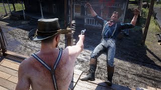 Red Dead Redemption 2 4K 60FPS - Funny & Brutal Moments Vol. 175 (Euphoria Ragdolls)