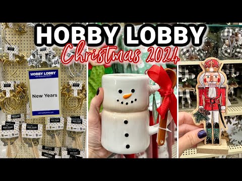 MUST SEE NEW CHRISTMAS DECOR IN NOVEMBER 2024 | Hobby Lobby Shop with Me | New Year's Eve Decor