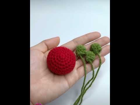 Funky Crochet tomato 🍅video#tomato #viralshorts #funkycrochet#crochetpatterns #keychain #cuteideas