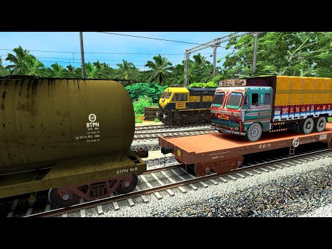 TRAIN SIMULATOR I OIL TANKER COUPLING LORRY CONTAINER I BUMPY RAILROAD RAILWORKS I RAILWAY RITAM