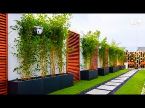 Backyard Fence Decor Ideas | Backyard Wooden Fence Privacy Decorating Ideas | Outdoor Garden Patio