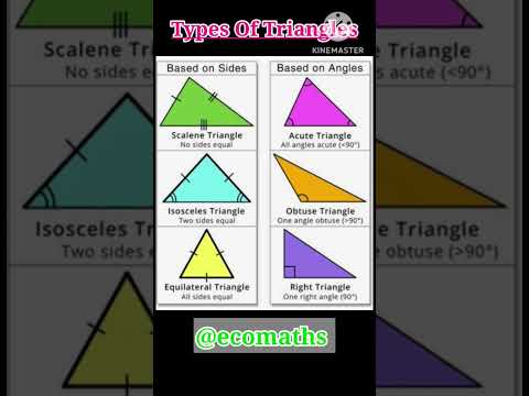 Types of triangles #shorts #concept #shortvideo #angles #youtubeshorts #ytshorts