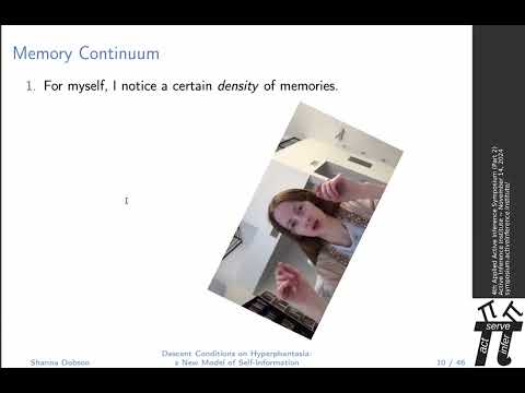 Shanna Dobson: “Descent Conditions on Hyperphantasia: a New Model of Self-Information“