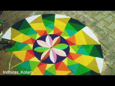 Easy & Beautiful Diwali Rangoli Designs for a Festive Home | Step-by-Step Tutorial @Indhiraskolam