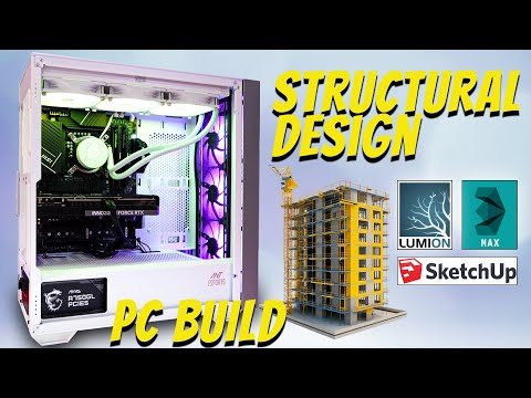 Structural Designing Architectural Pc Build | Multiusage PC build | #inteli9 #rtx4070super #rtx