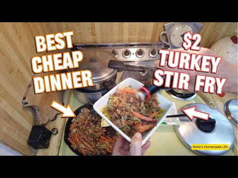 Best Cheap Meal $2 Walmart Turkey Stir Fry