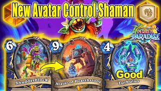 New Legendary Avatar Control Shaman Deck Is Cool At Perils in Paradise Mini-Set | Hearthstone