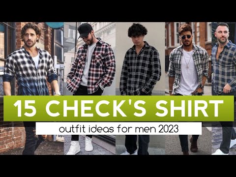 CHECK SHIRT'S Outfit Ideas for Men's _ 2023 | men's fashion