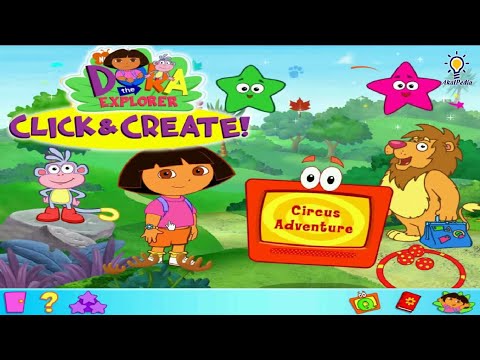 Gameplay Eps #18 Circus Adventure - Dora the Explorer Click & Create #doragamers #learning #toddler