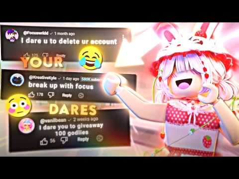 Doing YOUR DARES in MM2 For 24 HOURS.. 😱 (Murder Mystery 2)