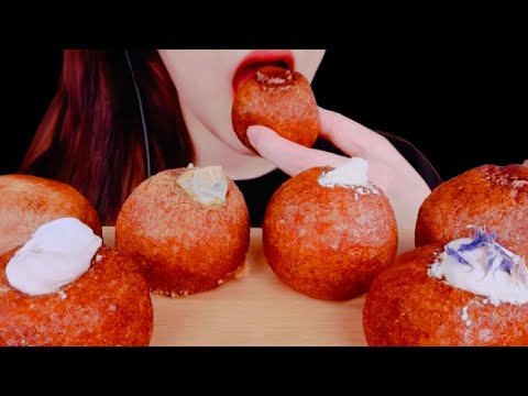 ASMR, Mukbang Soft Cream Cake Eating Vlog, 소프트크림케이크 먹기 @sowonasmr