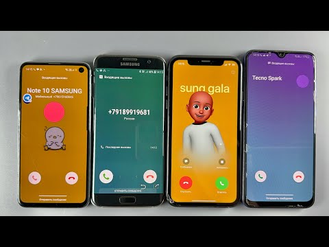 Incoming Call Samsung Galaxy S10e + Samsung Galaxy S7 Edge + IPhone XR + Samsung Galaxy A50