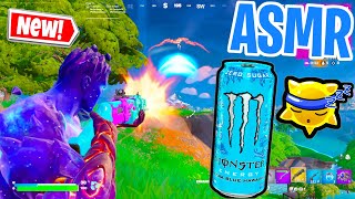 ASMR Gaming 😴 Fortnite Monster Energy Ultra Blue Hawaiian Taste Test Relaxing 🎮🎧 Controller Sounds 💤