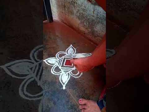 #shortsvideo#rangoli#dailykolam#appartmentrangoli#beginners#easymuggulu#lakshmi's kolam