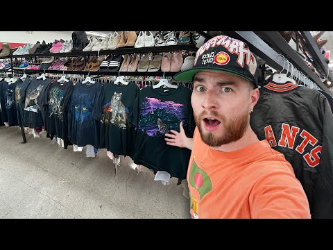 Insane Vintage T-Shirt Thrift Haul! A Trip to the Thrift!