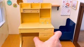 Mini DESK installation 🥹 Mini bedroom ⭐️ ASMR ⭐️ Re-ment collection