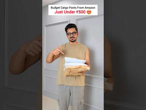 Budget Cargo Pants From Amazon Under ₹500 🛍 #amazonfinds #whatiorderedvswhatigot #cargopants #shorts