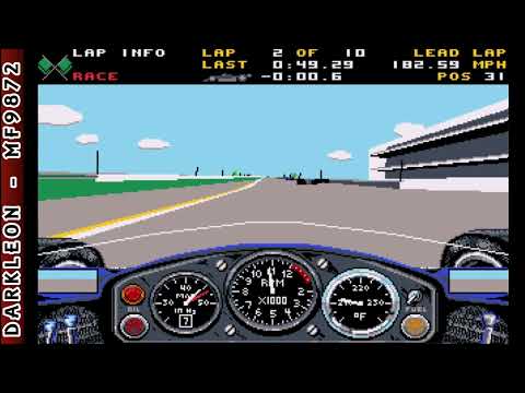 Indianapolis 500 The Simulation © 1989 Electronic Arts - PC DOS - Gameplay