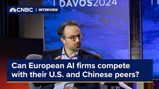 Mistral AI CEO on European AI firms competing with American and Chinese peers