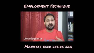 Employment Technique (Do this to get an Ideal Job)