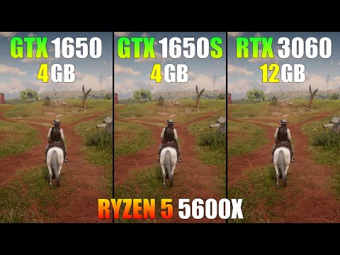 RTX 3060 vs GTX 1650 vs GTX 1650 Super : Ryzen 5 5600X - Test in 10 Games