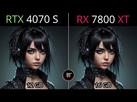 RTX 4070 vs RX 7800 XT  :  Test in 12 Games at 1080p - 1440p  - 2160p