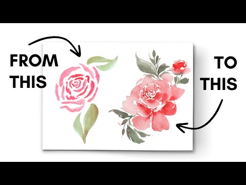 5 Tips to INSTANTLY Improve your Loose Watercolor Roses