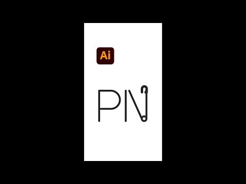 Typography PIN Creative Logo Design - Illustrator tips #shorts - Design.lk