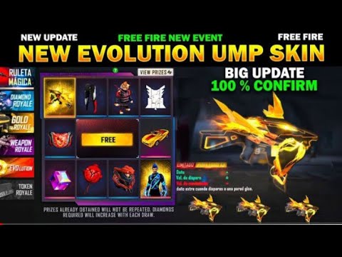 NEW EVOLUTION GUN [UMP] FREE FIRE AFTER OB30 | #nexteventfreefire #neweventfreefire #evolutionump