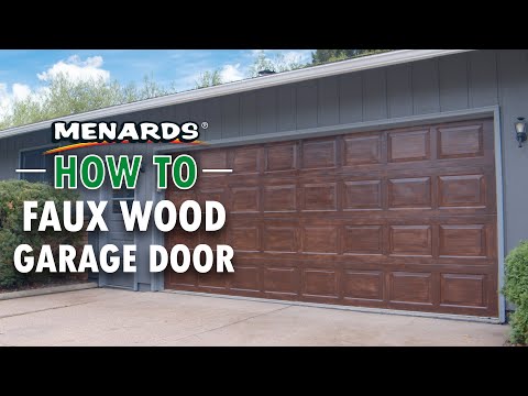 How To Faux Wood Garage Door | Menards