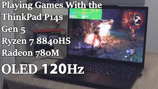 Playing Games With the ThinkPad P14s Gen 5 AMD (Radeon 780M) | Slap Tech