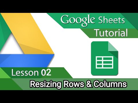 Resizing Rows and Columns in Google Sheets | Google sheets Bangla Tutorial Lesson -2 |