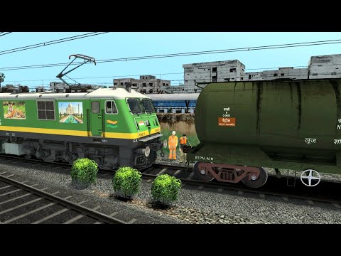 WAG9 SHUNTING OIL TANKER WAGON | BUMPY RAILROAD | RAILWORKS | Indian Train Simulator | RAILWAY RITAM